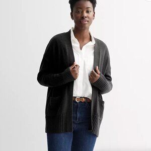 Sonoma Black Open Front Cardigan